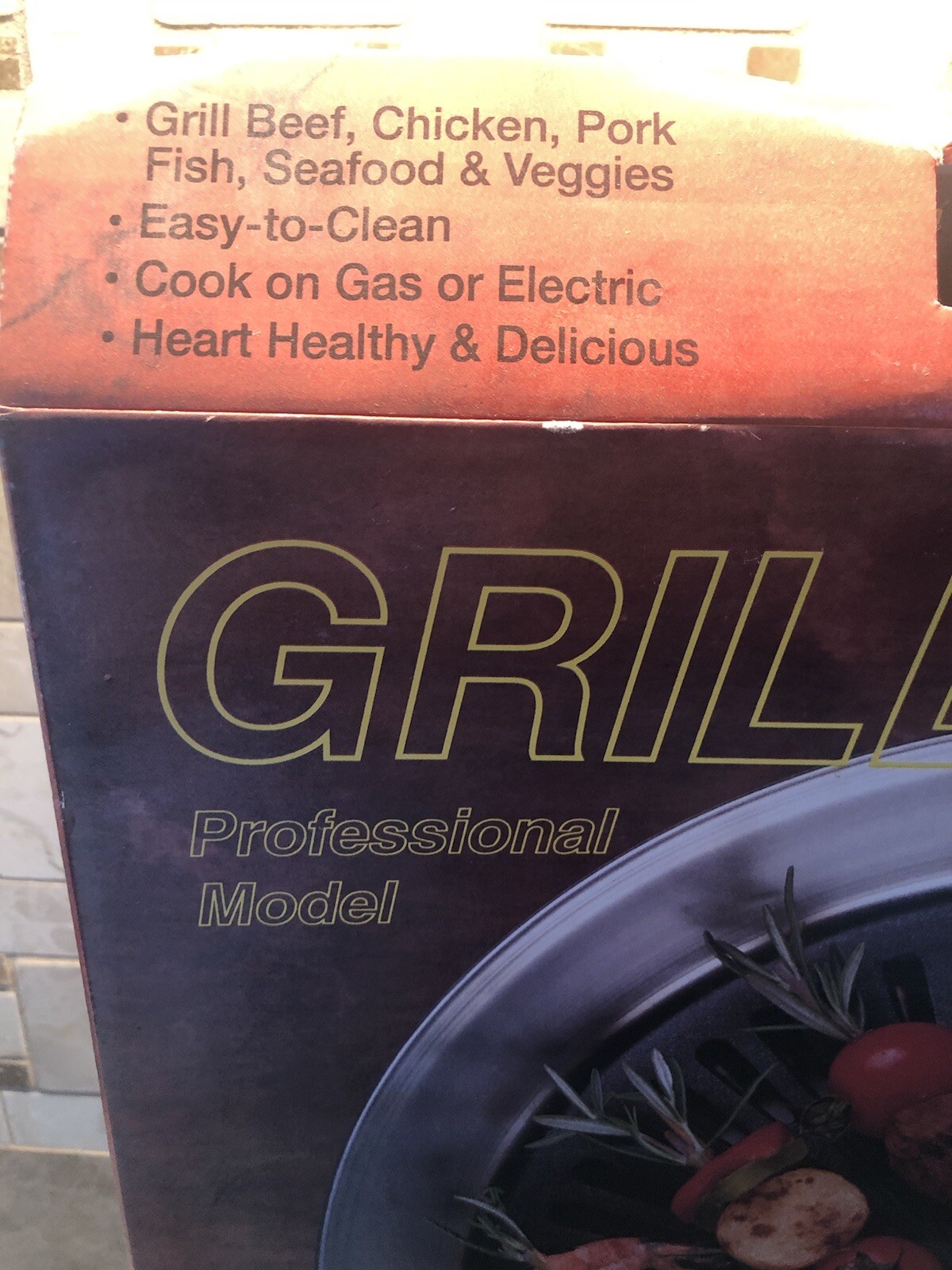 Grill It Professional Model Indoor Smokeless Stove Top Grill NEW In Box!