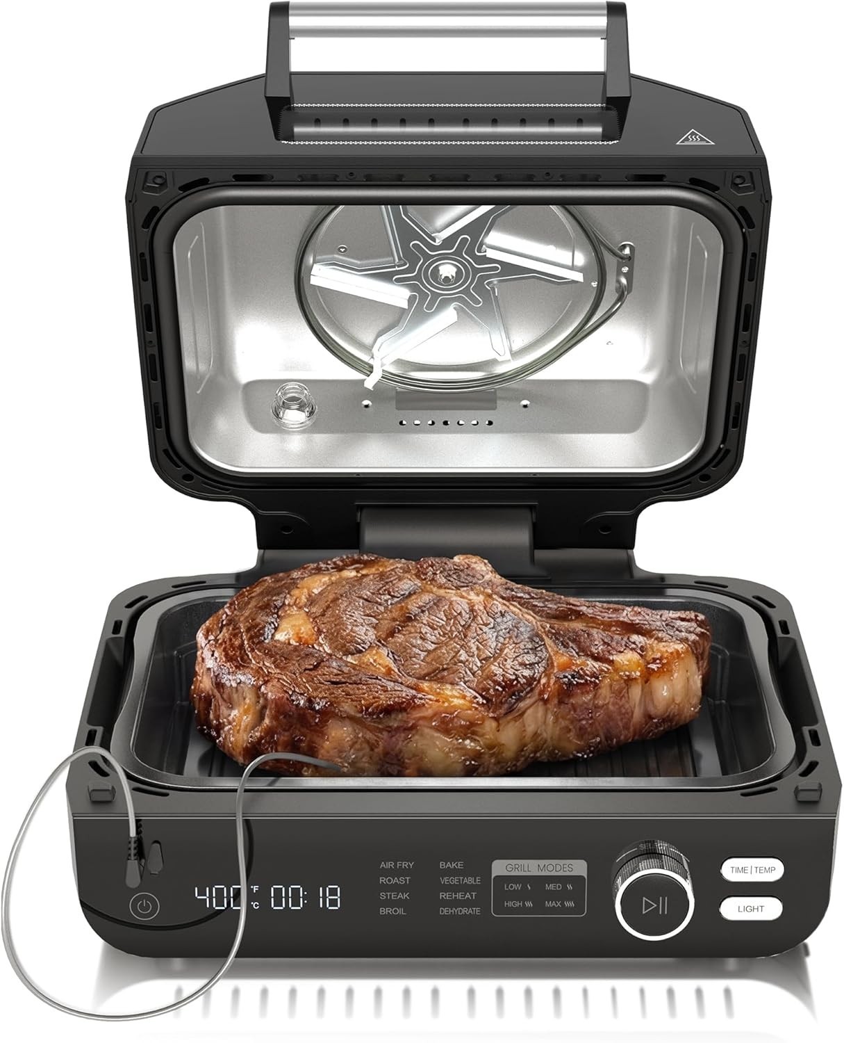Electric Air Fryer Grill Combo Outdoor Indoor,8-in-1 Steak Machine for BBQ Party