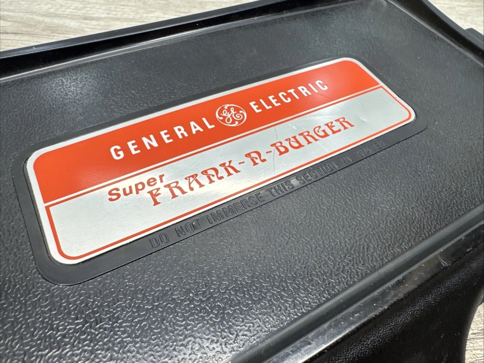 VTG GE Super Frank N Burger Electric Hamburger Griddle Cooker 3826 USA Made