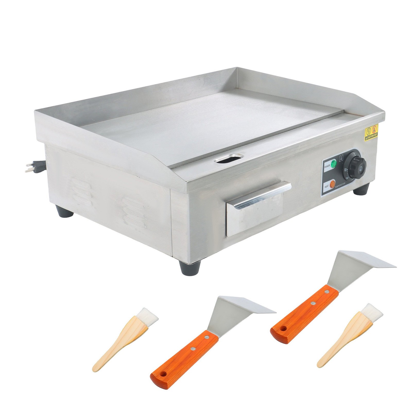 22″ Commercial Countertop Griddle Electric Griddle Flat Top Grill 122 – 572 °F