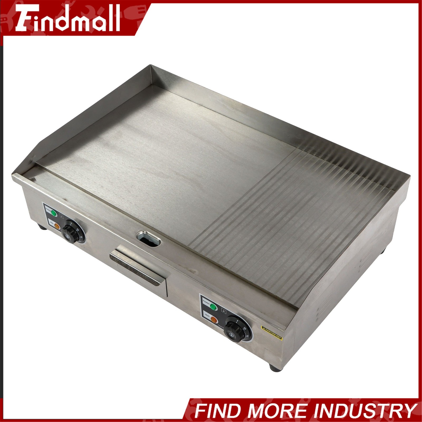 30 Inch 3000W Electric Griddle Commercial Grade Wide Flat Top Grill 122-572℉
