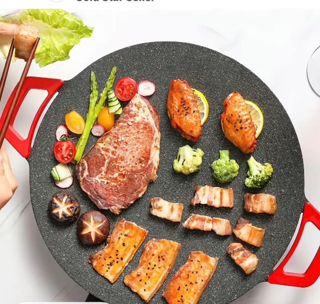 AORAN KITCHEN 1500W Portable Electric Korean BBQ Grill Indoor Smokeless