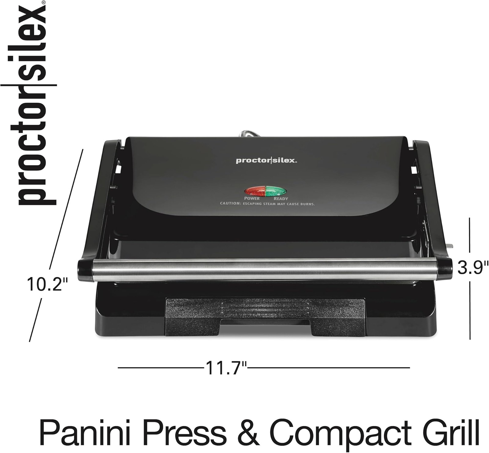 Proctor Silex-Panini Press Sandwich Maker and Electric Indoor Grill, Easy Cle…