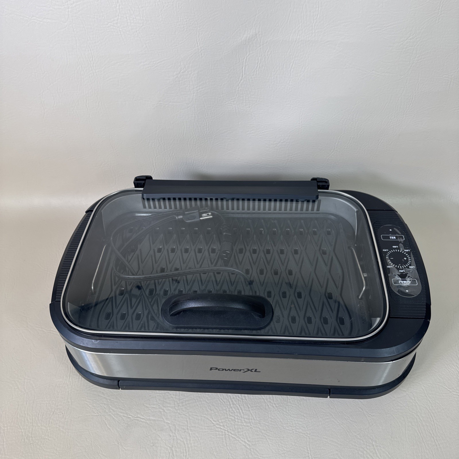 Power XL Indoor Smokeless Grill Pro PG-1500FDR Nonstick Surface Black