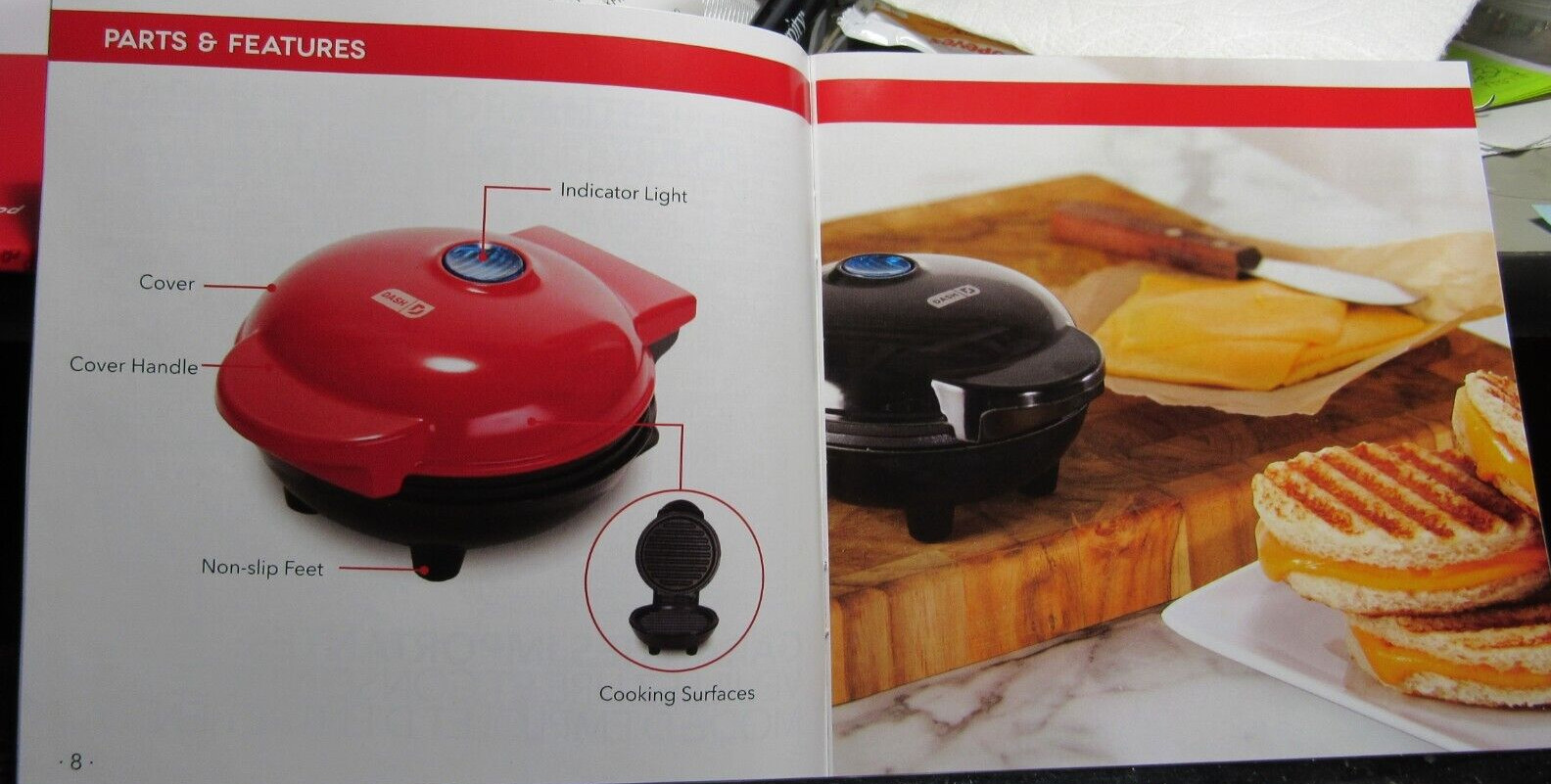 Dash Mini Maker Electric Round Griddle Aqua DMS001AQ 4″ New Unopened