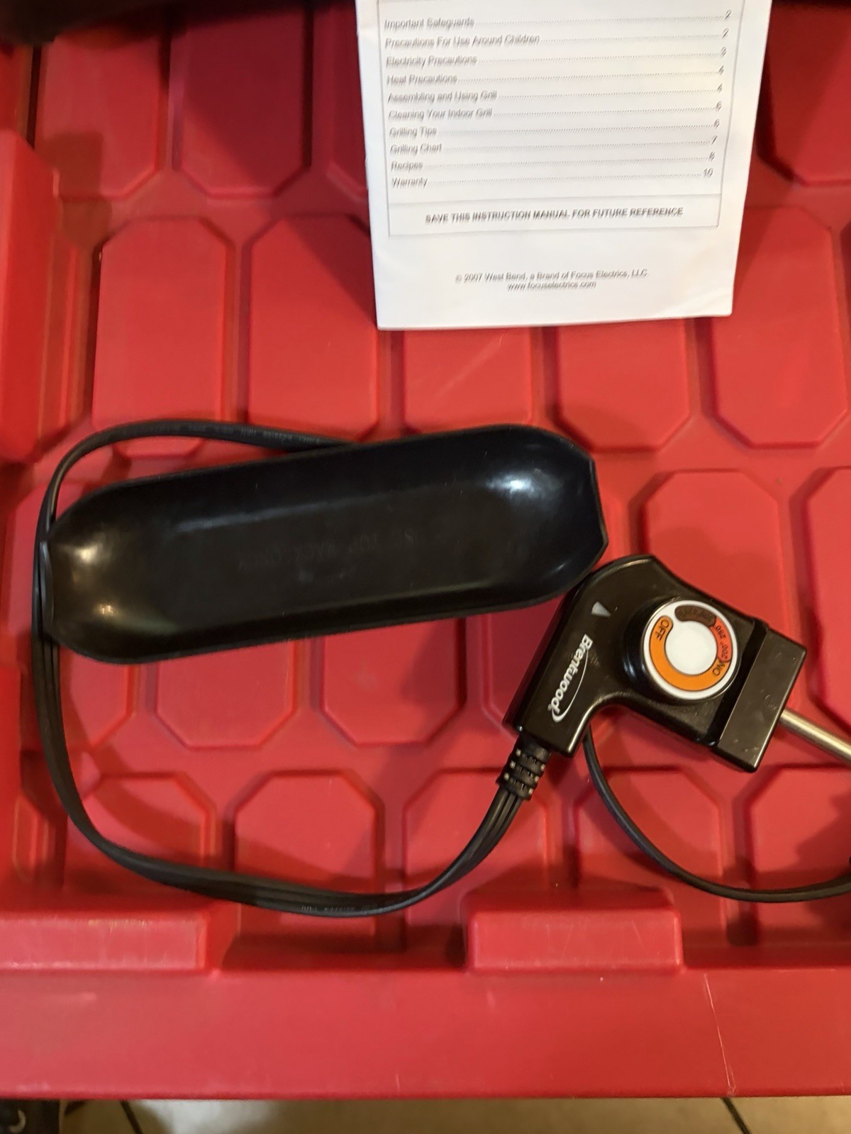West Bend Chris Freytag Health Heart Smart Indoor Grill Black 1500 Watt 6111