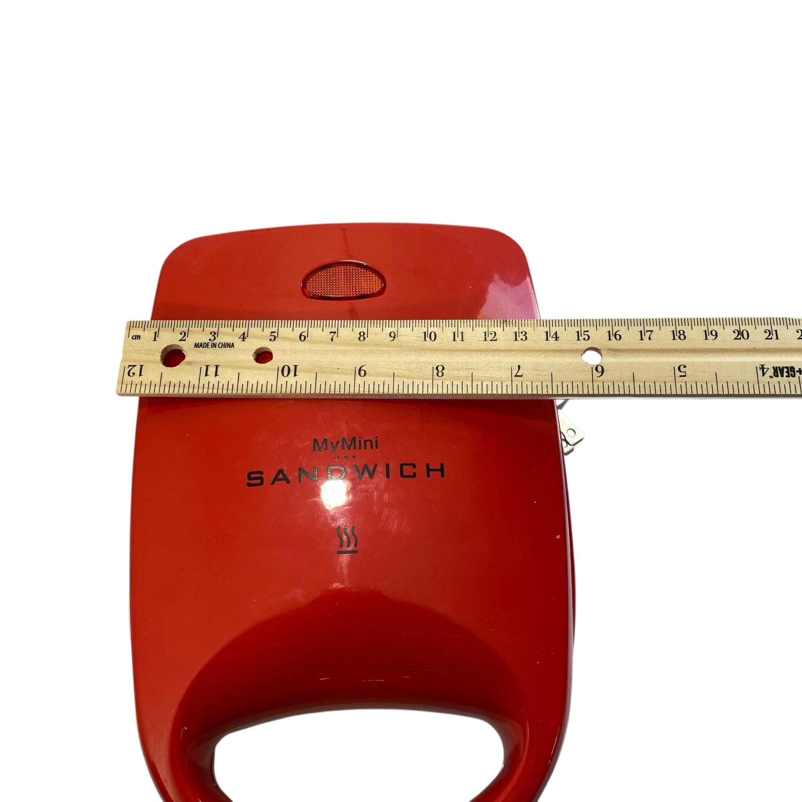 College Dorm MyMini Sandwich Maker Grill 520 watts Red Breakfast Lunch Panini