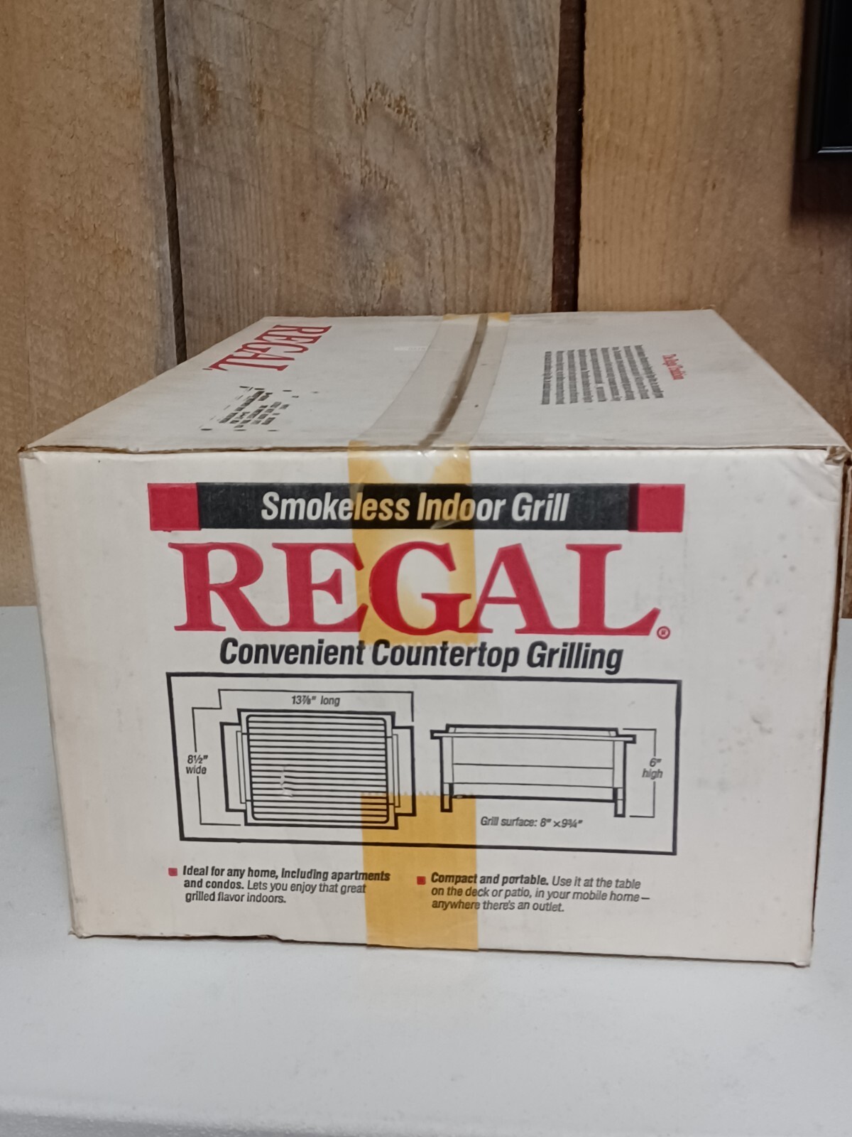Vintage Regal Griller 2 Smokeless Electric Indoor Grill Model K6708 New in Box