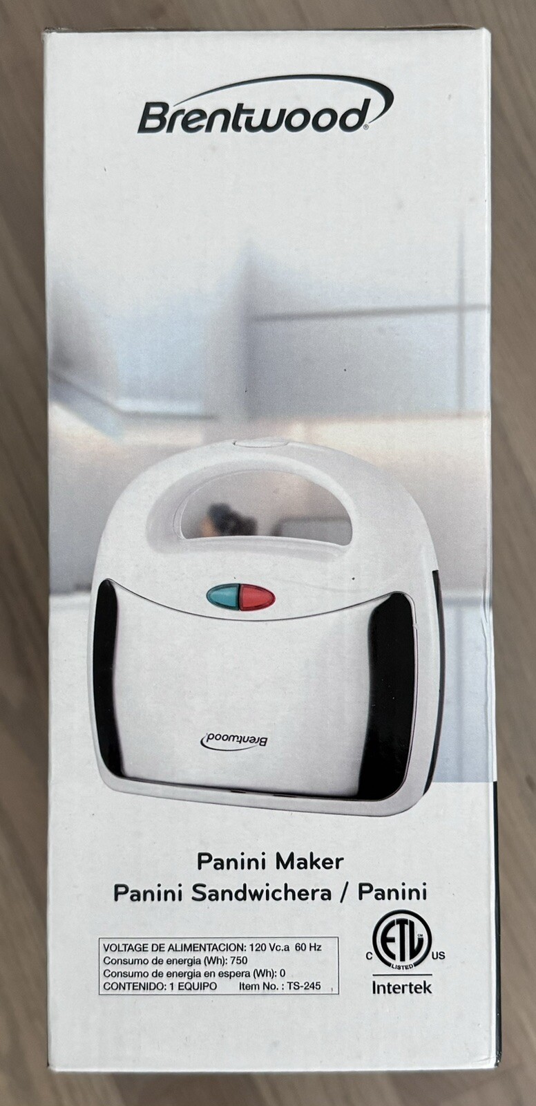 Brentwood 750w Electric Non-Stick Grill And Panini Maker. TS-245