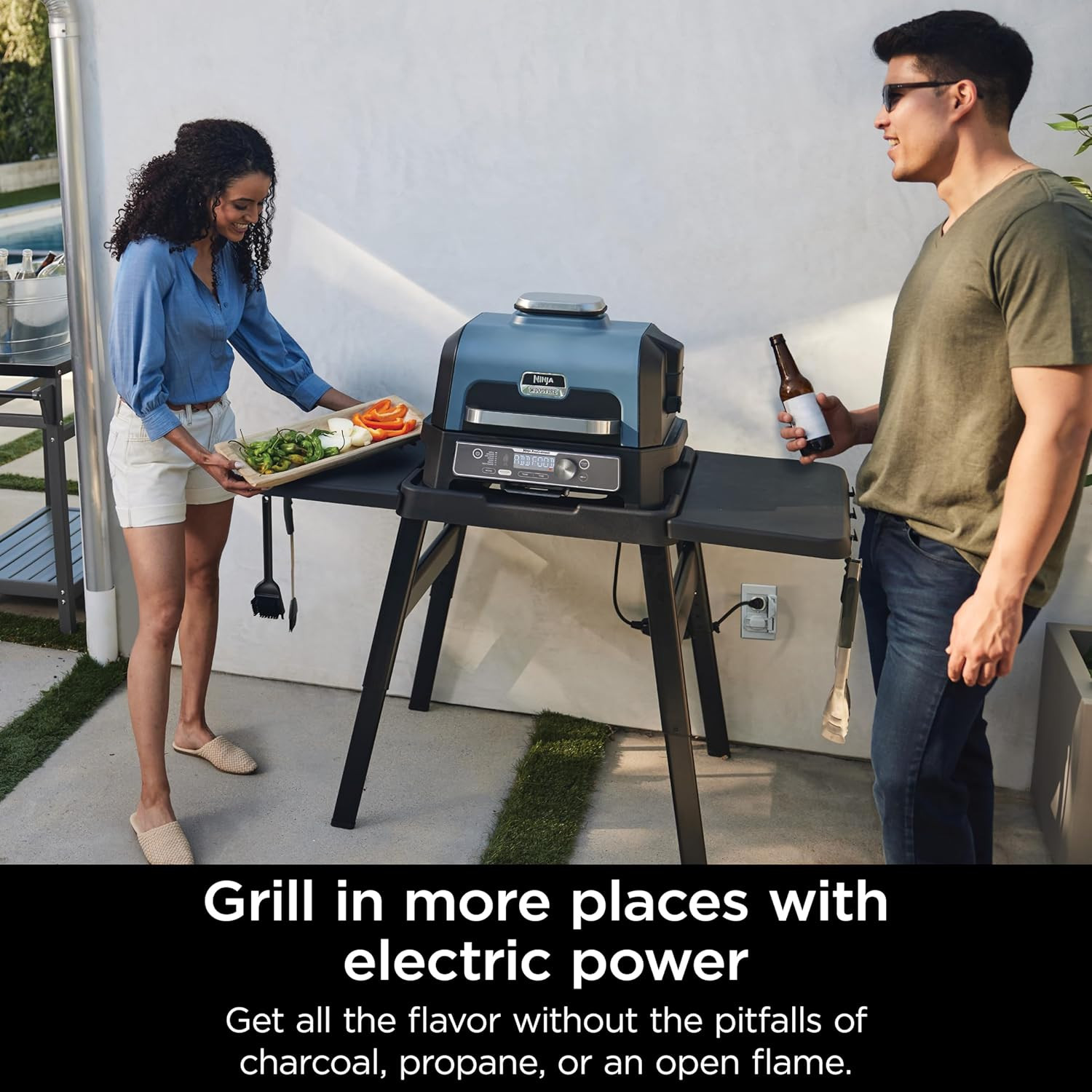 Ninja OG951 Woodfire Pro Connect Premium XL Outdoor Grill & Smoker, Bluetooth, A