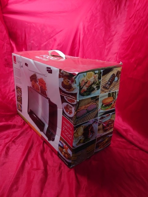 RONCO INDOOR READY GRILL WITH INSTRUCTION AND RECIPE BOOKLET