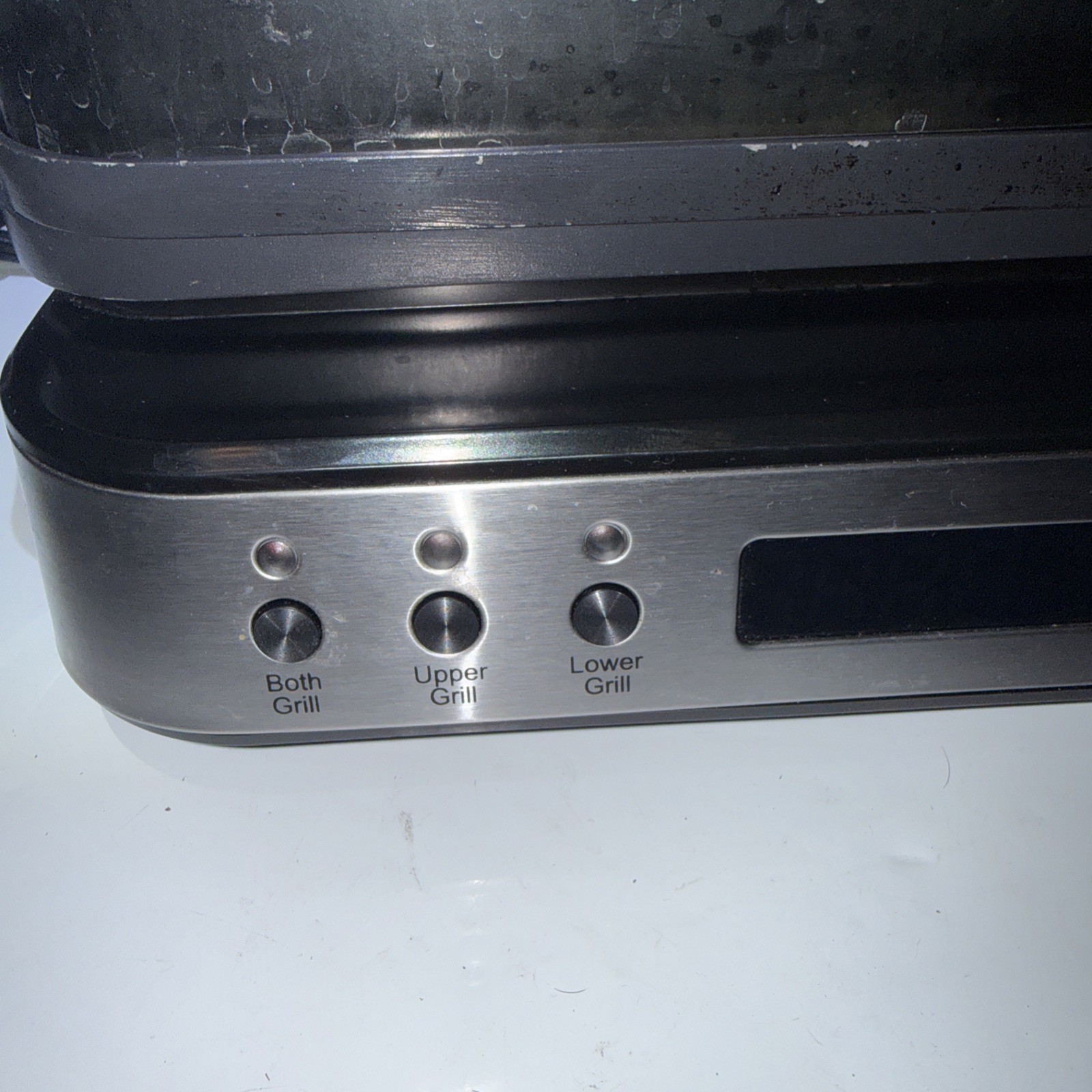 GreenPan Electric Indoor Stainless Steel 6-in-1 Contact Grill & Griddle CC006410