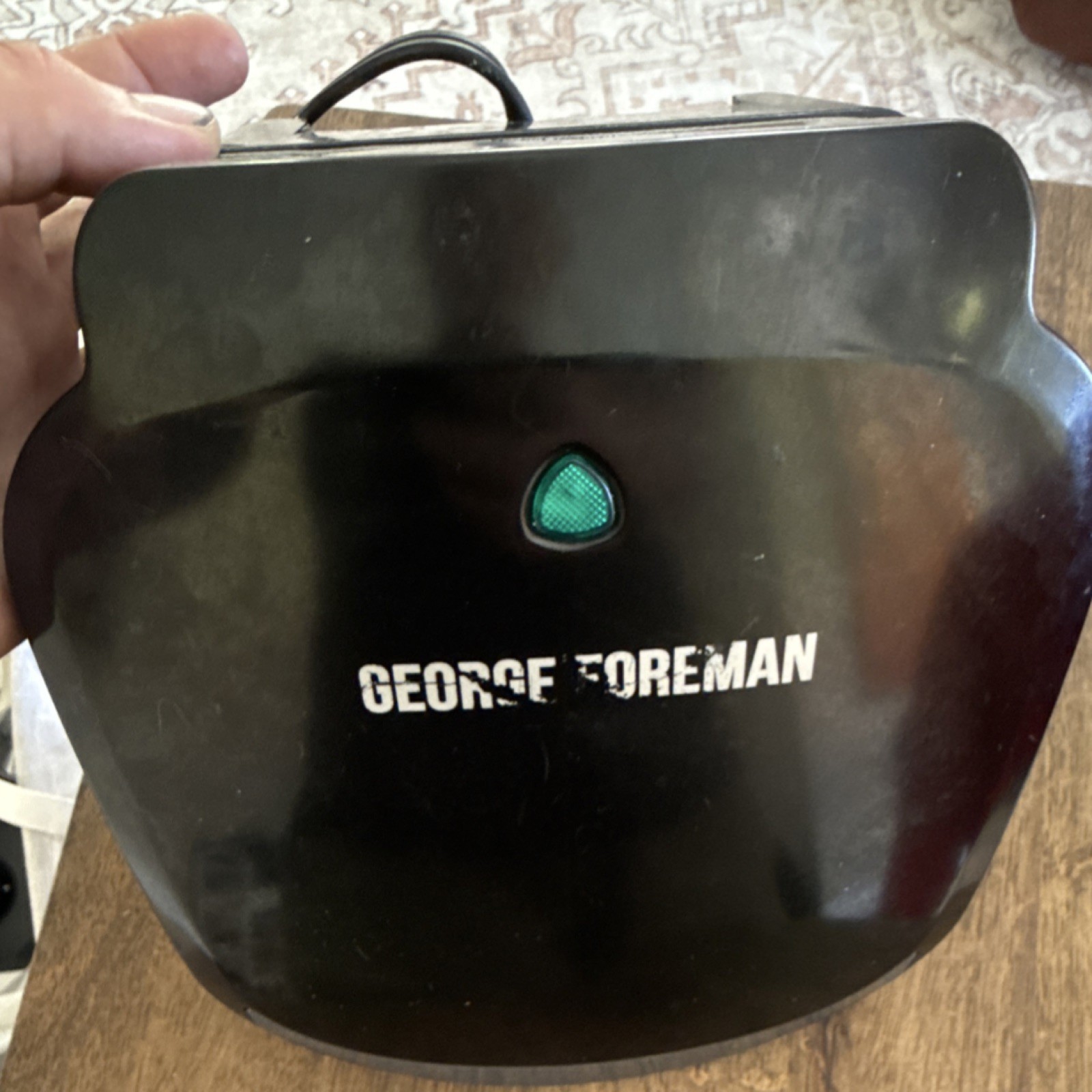 George Foreman GR138B Electric Contact Grill 700W Black for Meat Vegetables