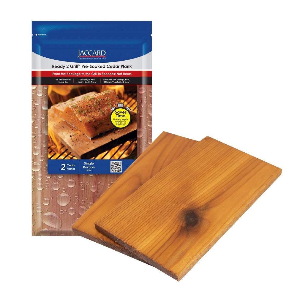 Jaccard Ready 2 Grill Pre-Soaked Cedar Planks, Premium Wood 2