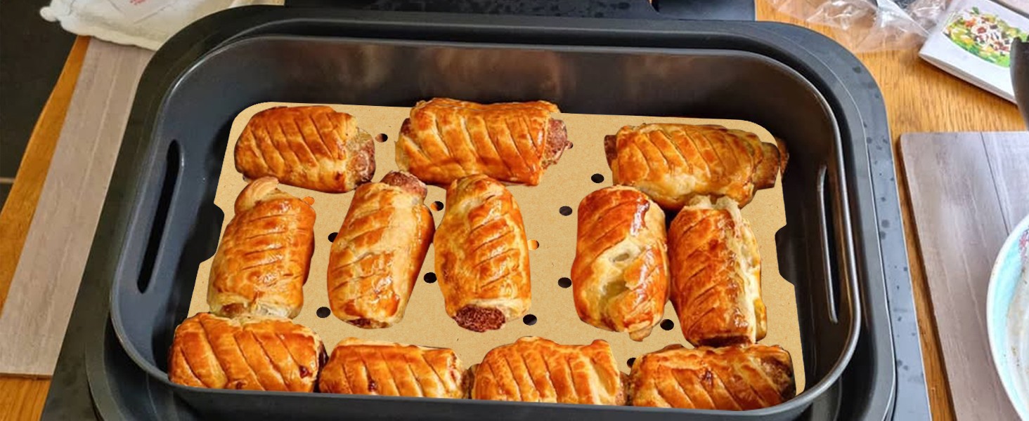 Foodi Smart Grill Pans & Air Fryer Liners for Ninja FG551 Foodi XL 6-in-1 Indoor