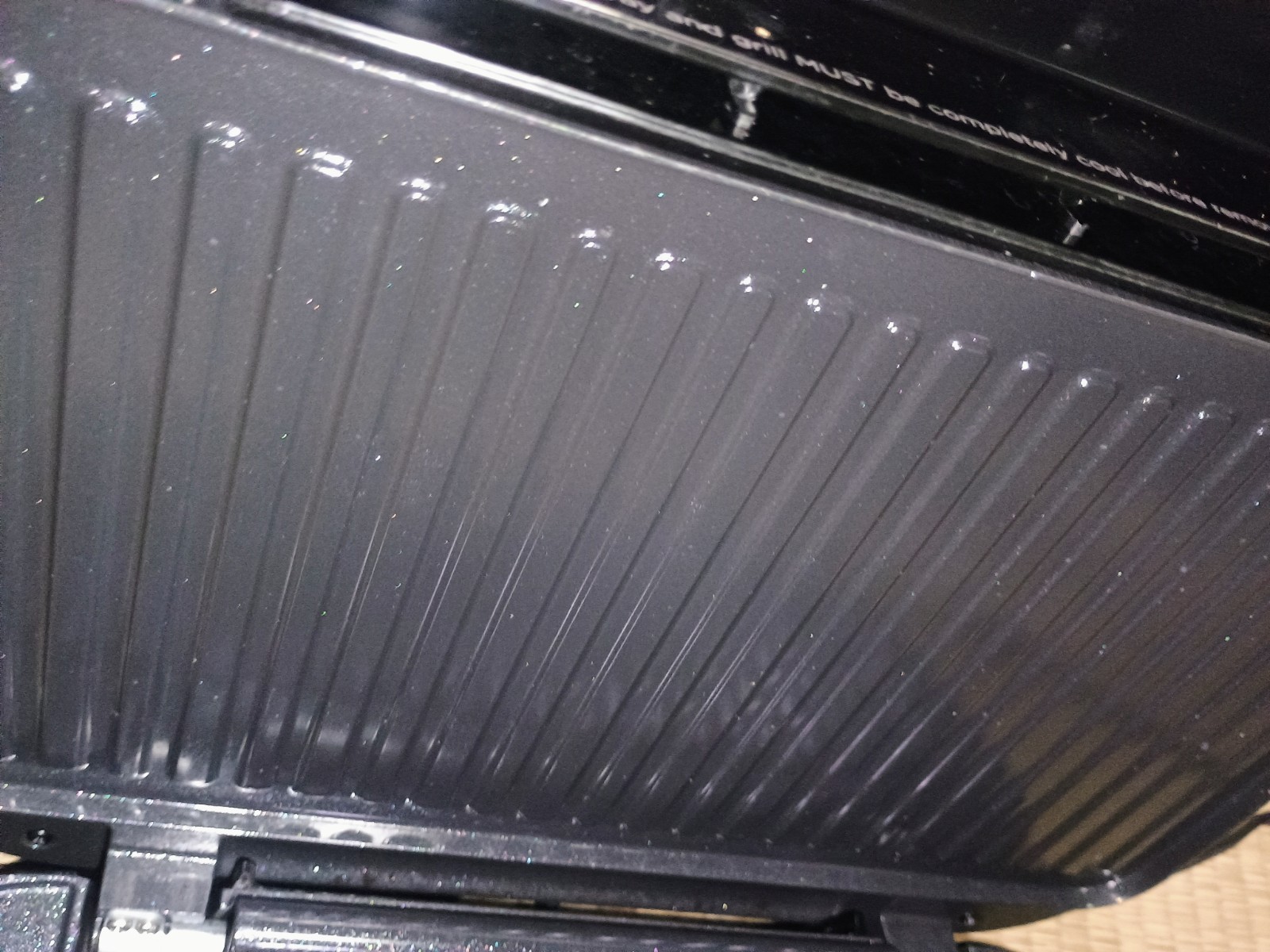 George Foreman GRP1060B-TX Grill Panini Press Ceramic Removable Plates OPEN BOX