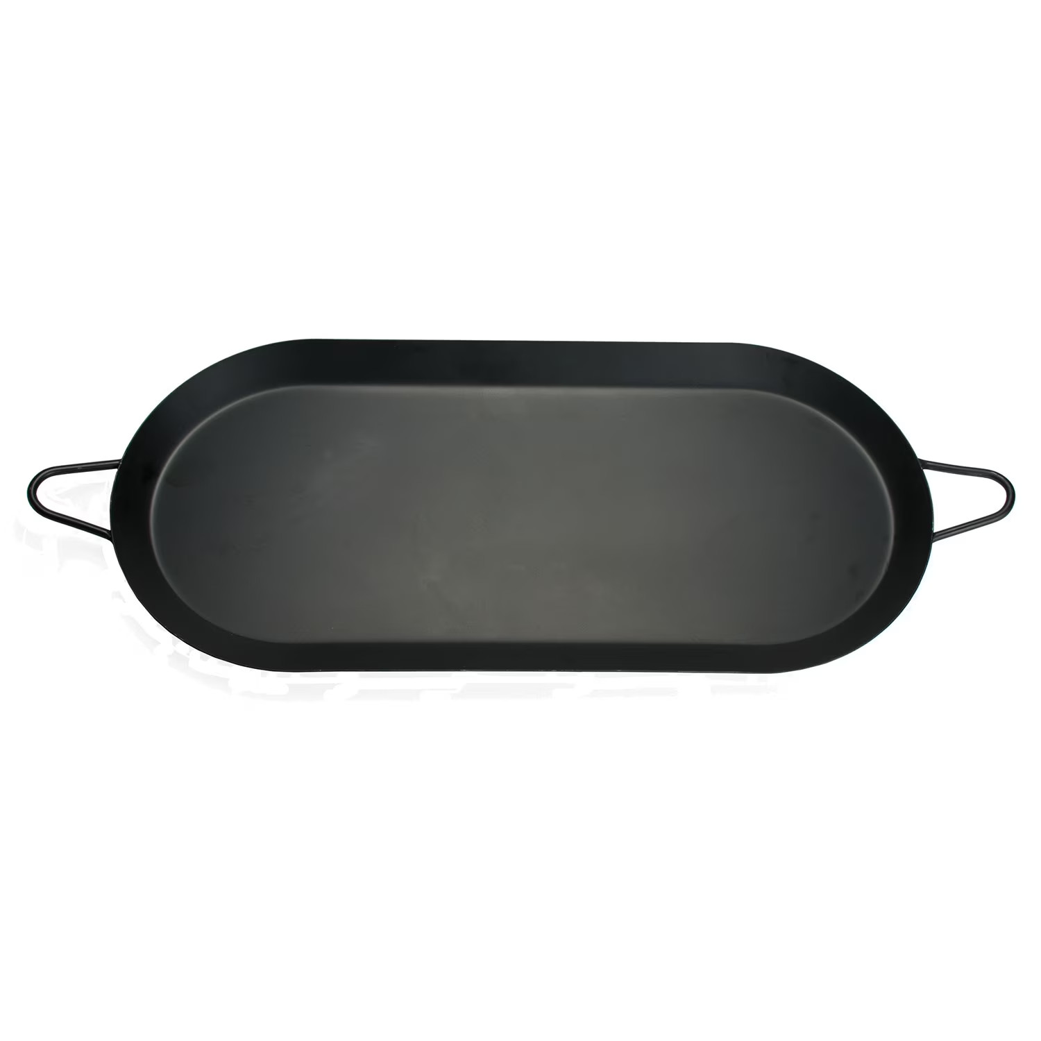 Carbon Steel Nonstick Comal Griddle for Double Burner Stove Top 18×8.5 Inch