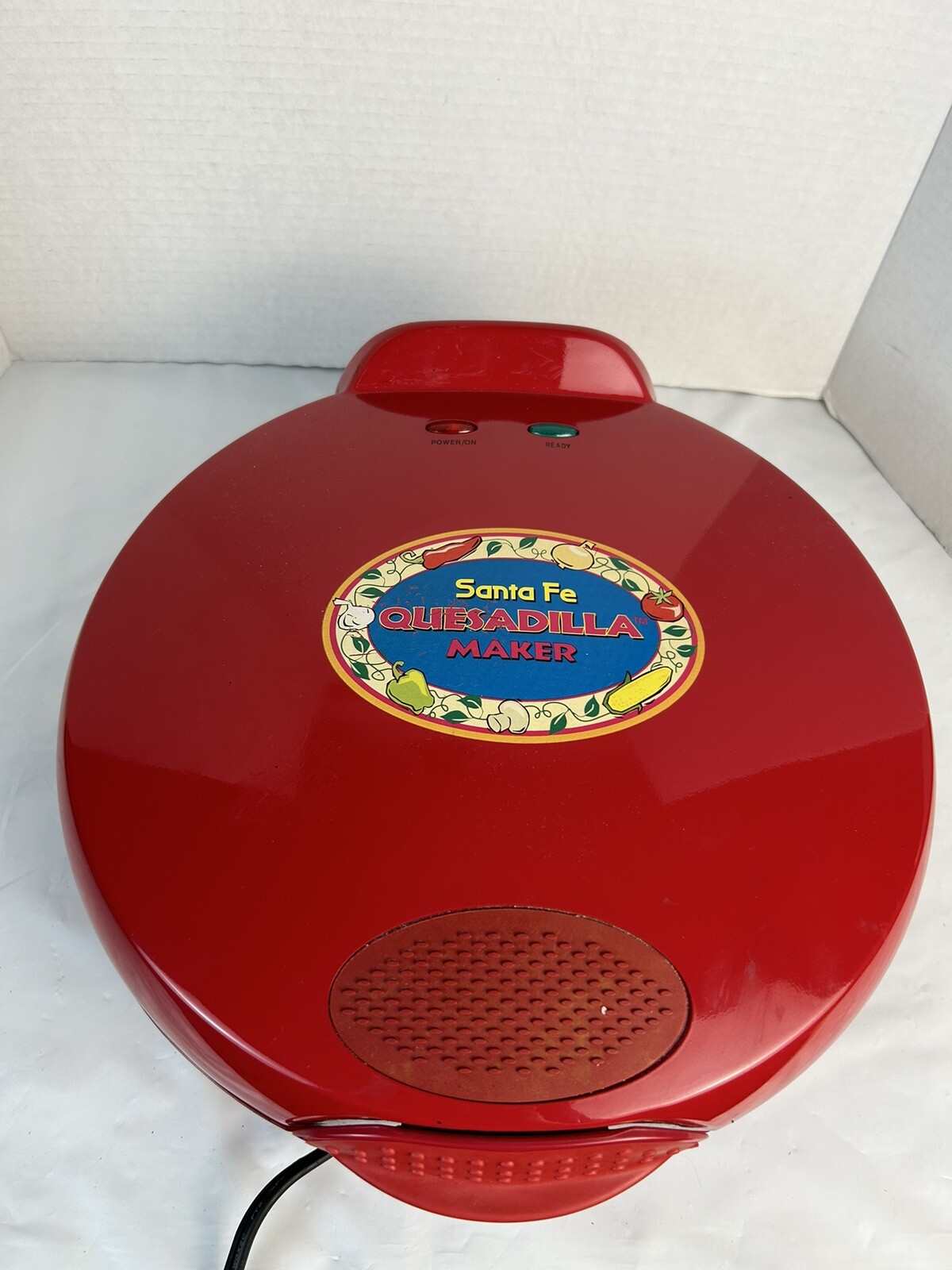 Salton Santa Fe 12″ Large Quesadilla Maker Model QM2SFR Tortilla Warmer Red