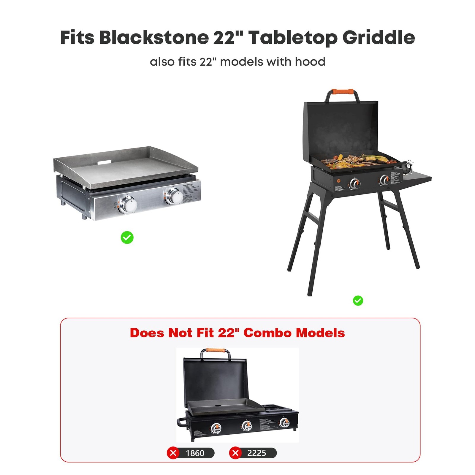 Stanbroil 22 Inch Flat Top Griddle Replacement Top For Blackstone 22 Tabletop