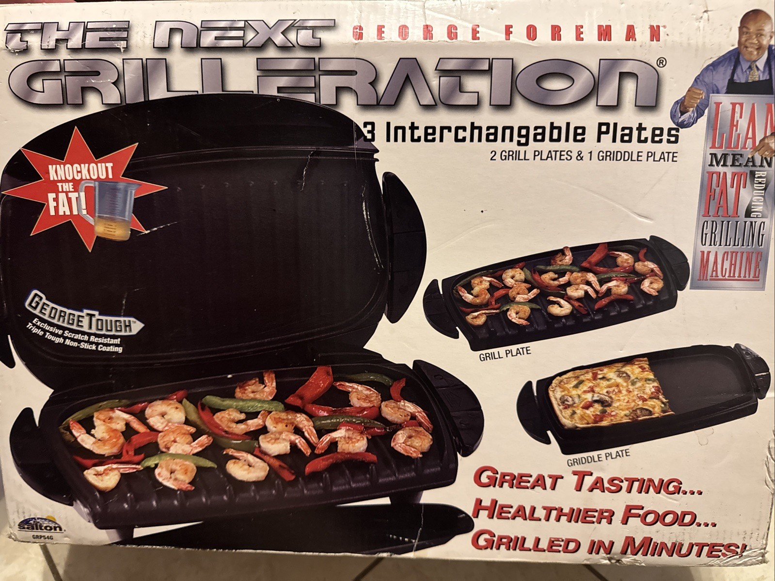 The Next Grilleration George Foreman Grill Generation 72 sq. Inch Forman GRP54G