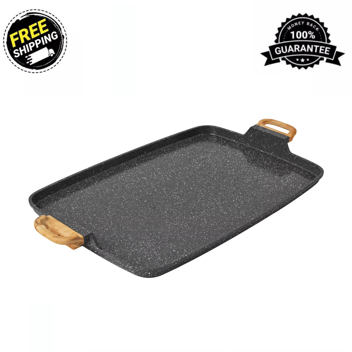 Pioneer Woman Prairie Signature Cast Aluminum Double Griddle Charcoal Speckle