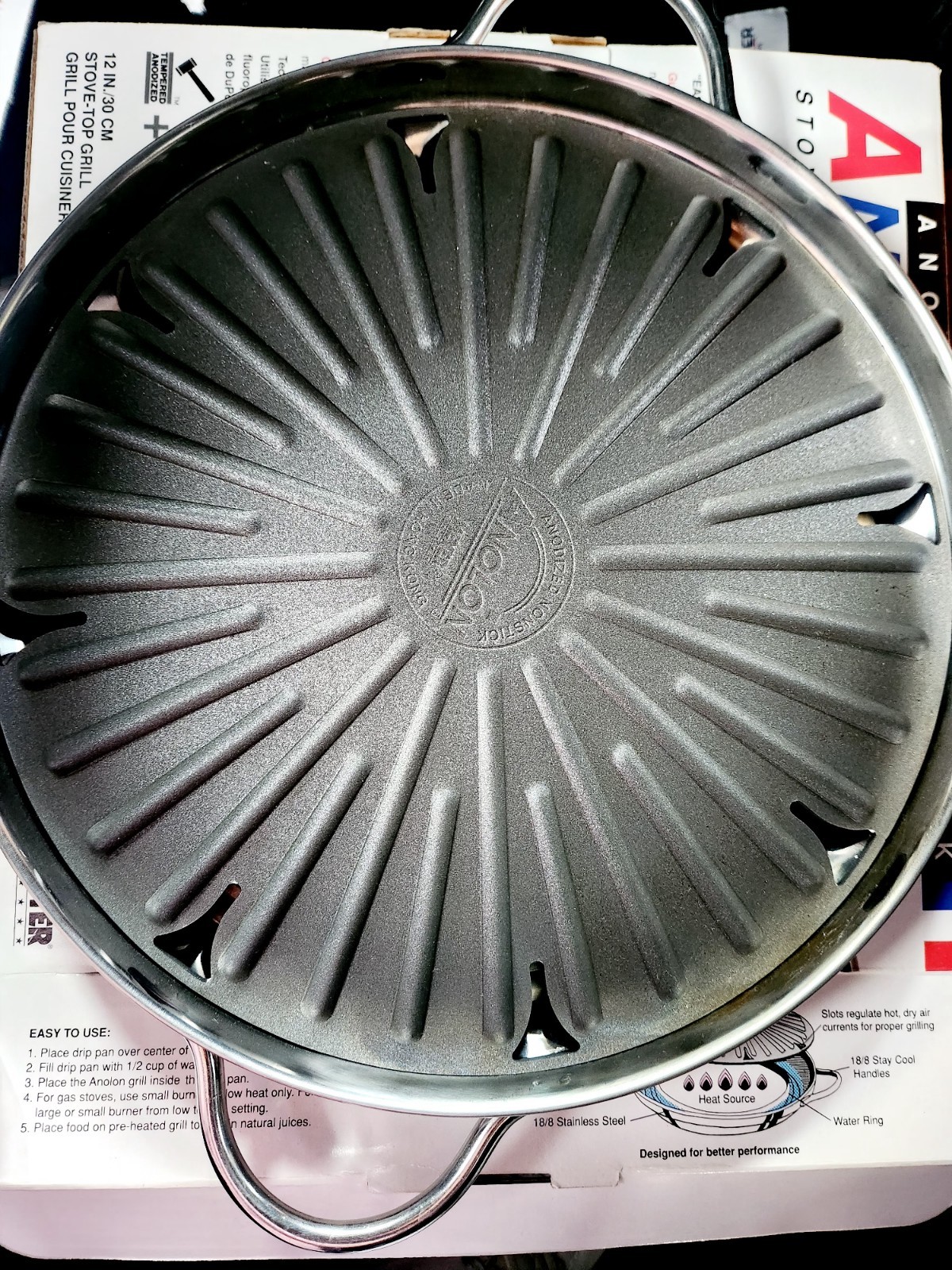 SALE!!! Gift Indoor Grill 12” Non-Stick Stove-Top Grill – Cookware, Holiday,