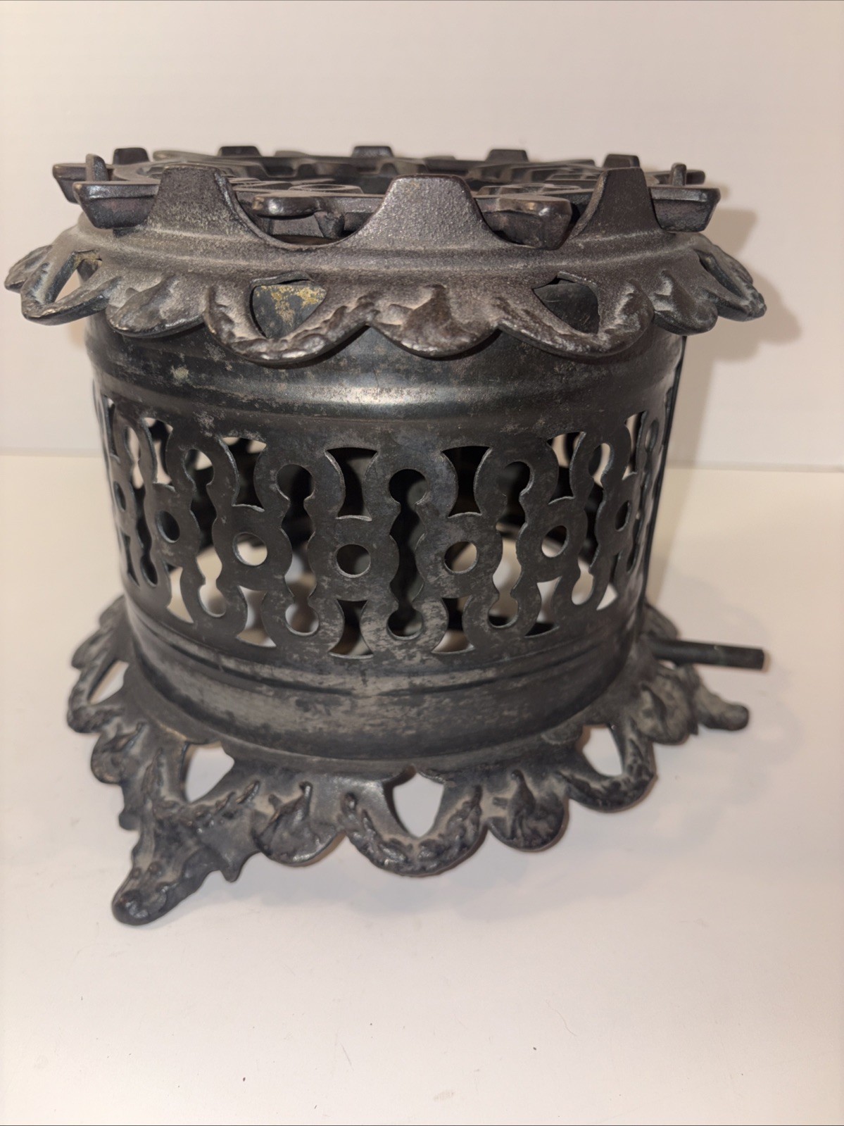Antique Vulcan Cast Iron Single Burner Stove Hot Plate W/Tifft & Howard Grate