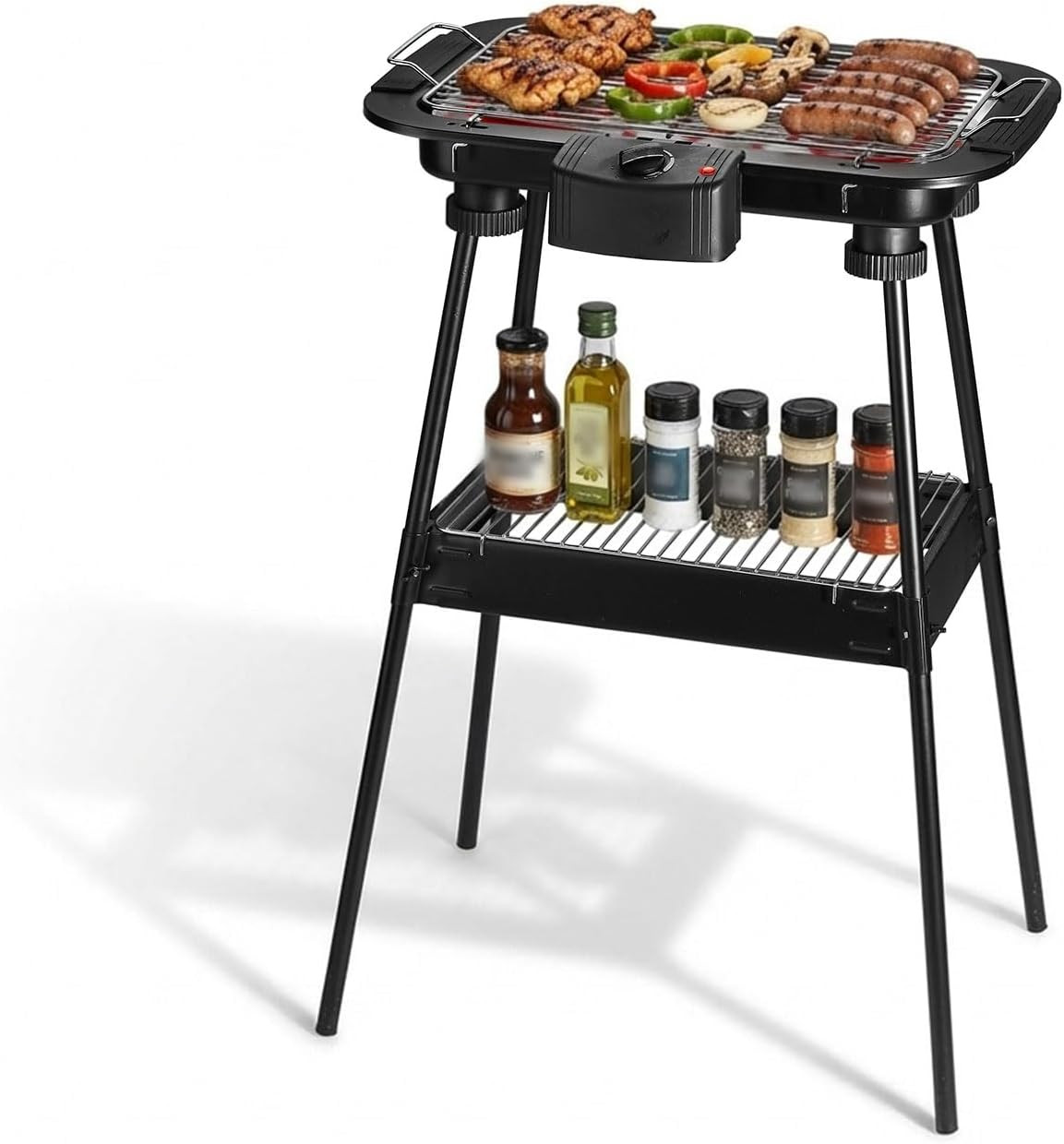 Smokeless Electric Grill Portable Indoor Outdoor Cooking BBQ