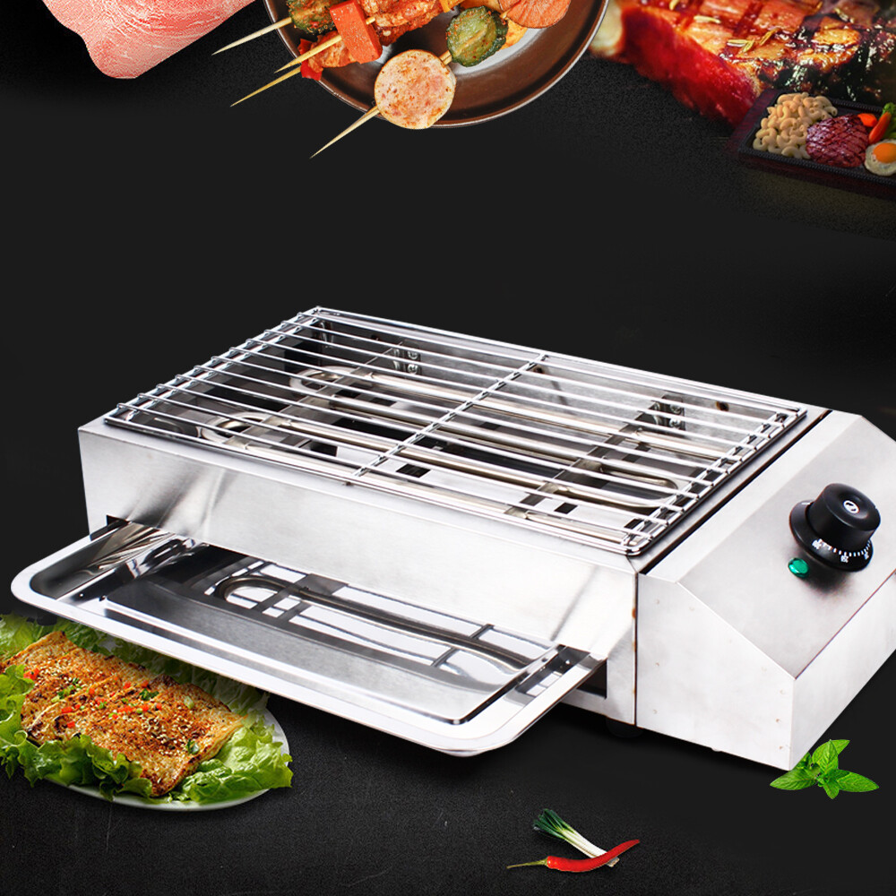 1800W Electric Griddle Oven Grill Hot Plate BBQ Countertop Indoor/Outdoor Grills