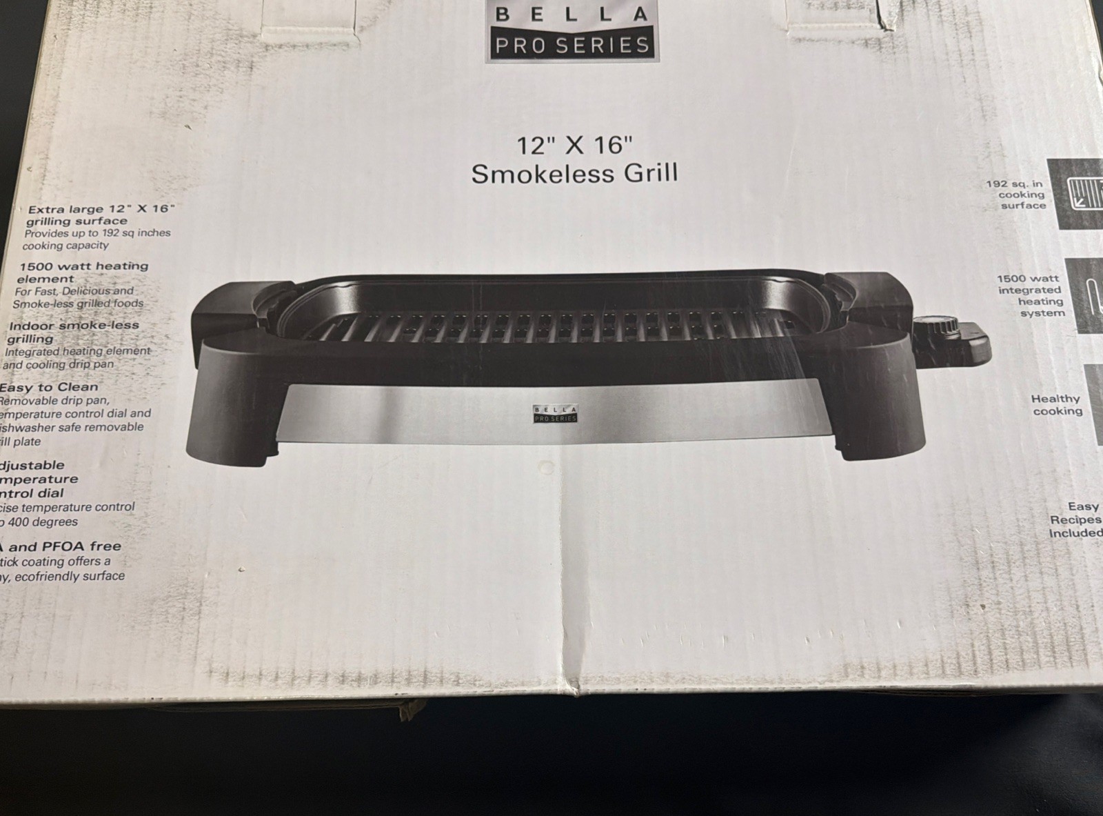Bella Pro Series 12 X 16 Smokeless Grill