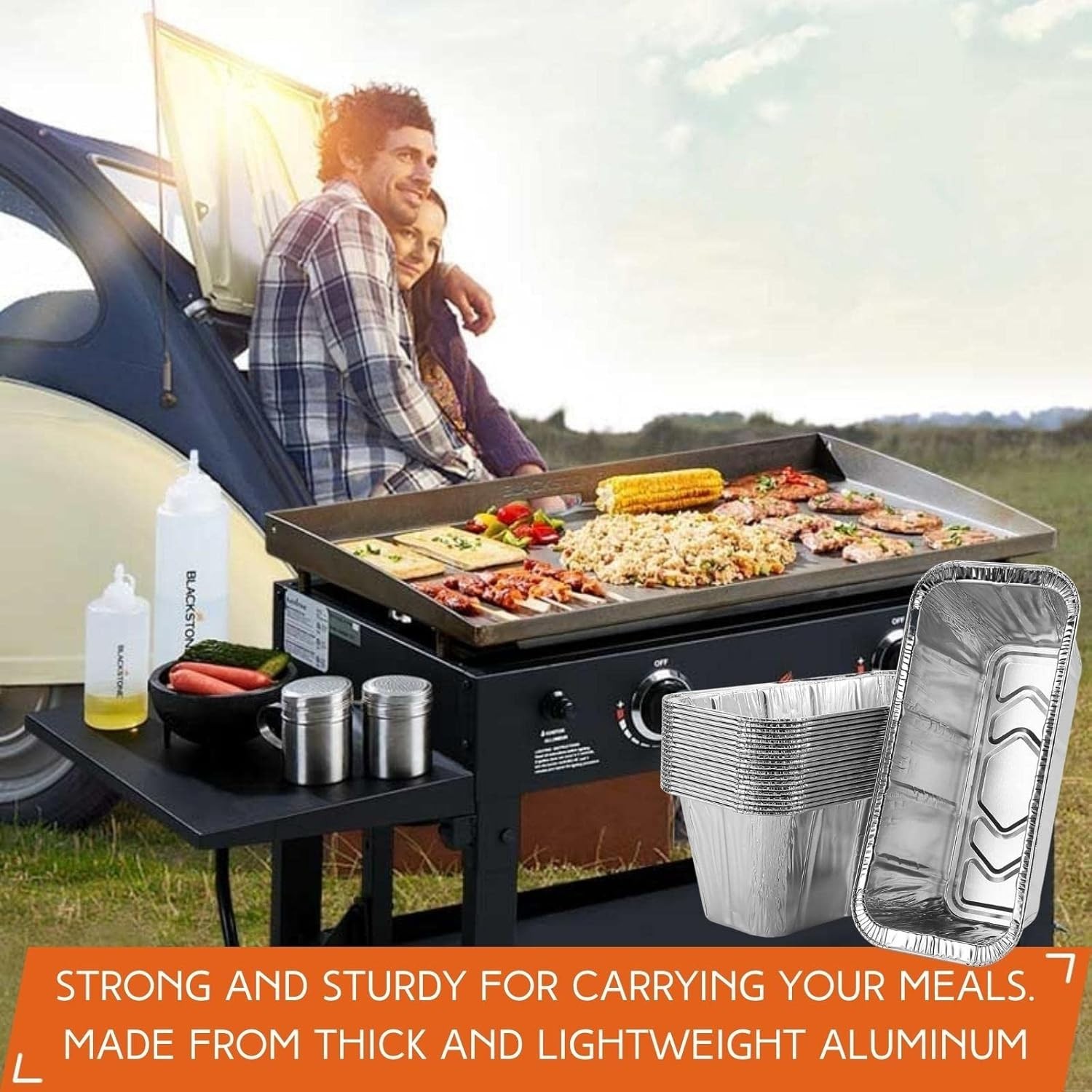 Versatile 30-Pack Grease Catcher Liners for 17-36 Inch Blackstone Griddles