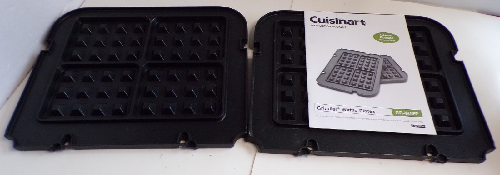 Cuisinart GR-WAFP Griddler Waffle Plates Replacement 2 Metal Piece Open Box