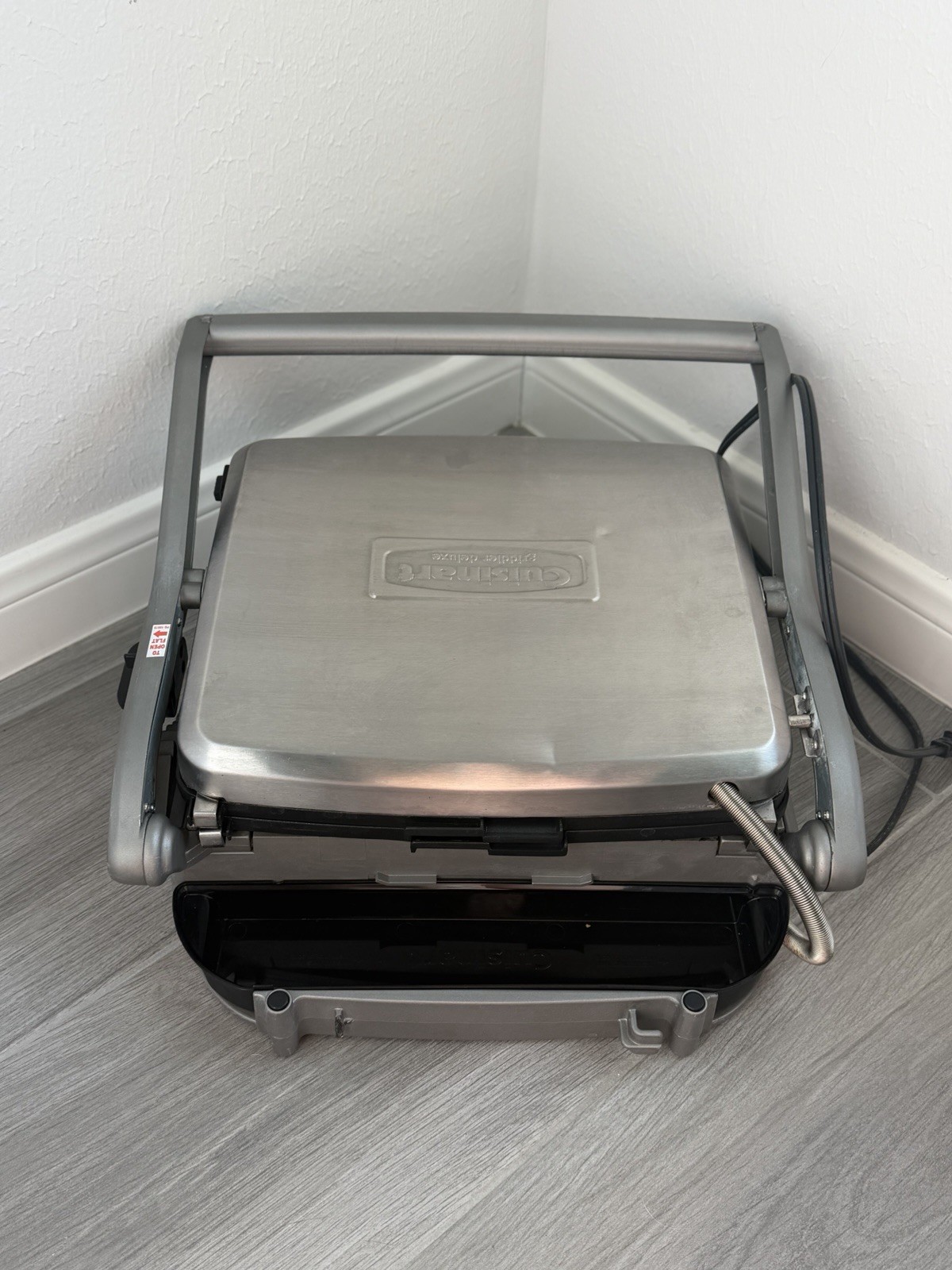Pre owned Cuisinart Griddler GR-4NP1 Indoor Grill, Panini Press, Sandwich Maker