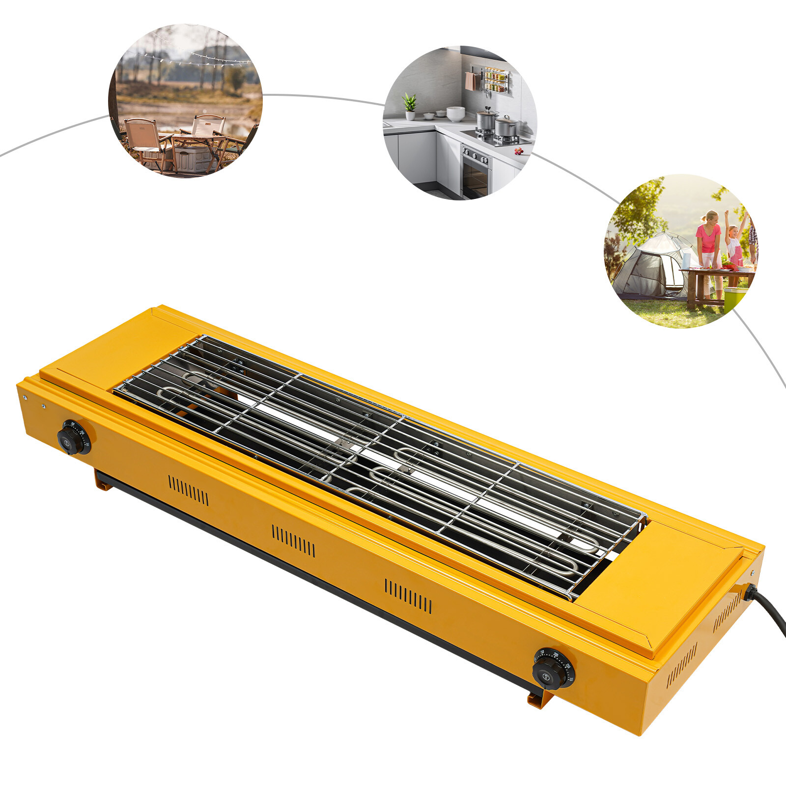 3kw Bbq Grill, Electric Portable Barbecue Grill, Electric Griller For Parties