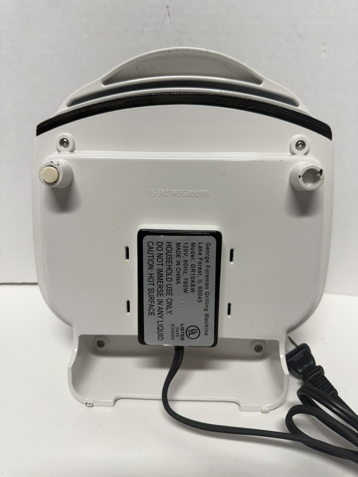 George Foreman lean mean Grilling Machine Model GR10ABW