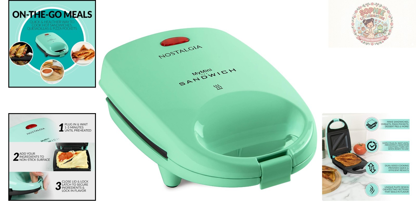 Effortless Cooking with MyMini Nonstick Sandwich Maker: Perfect for Small Spaces