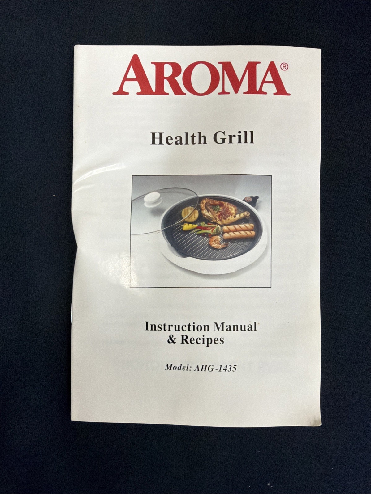 Aroma Health Grill AHG-1435 Indoor Electric Grill New Open Box w Manual