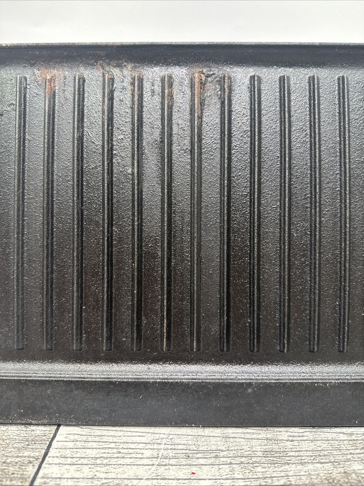 Ozark Trail Lg Reversible Seasoned Cast Iron Grill/Griddle 16.5×9 HEAVY Camping