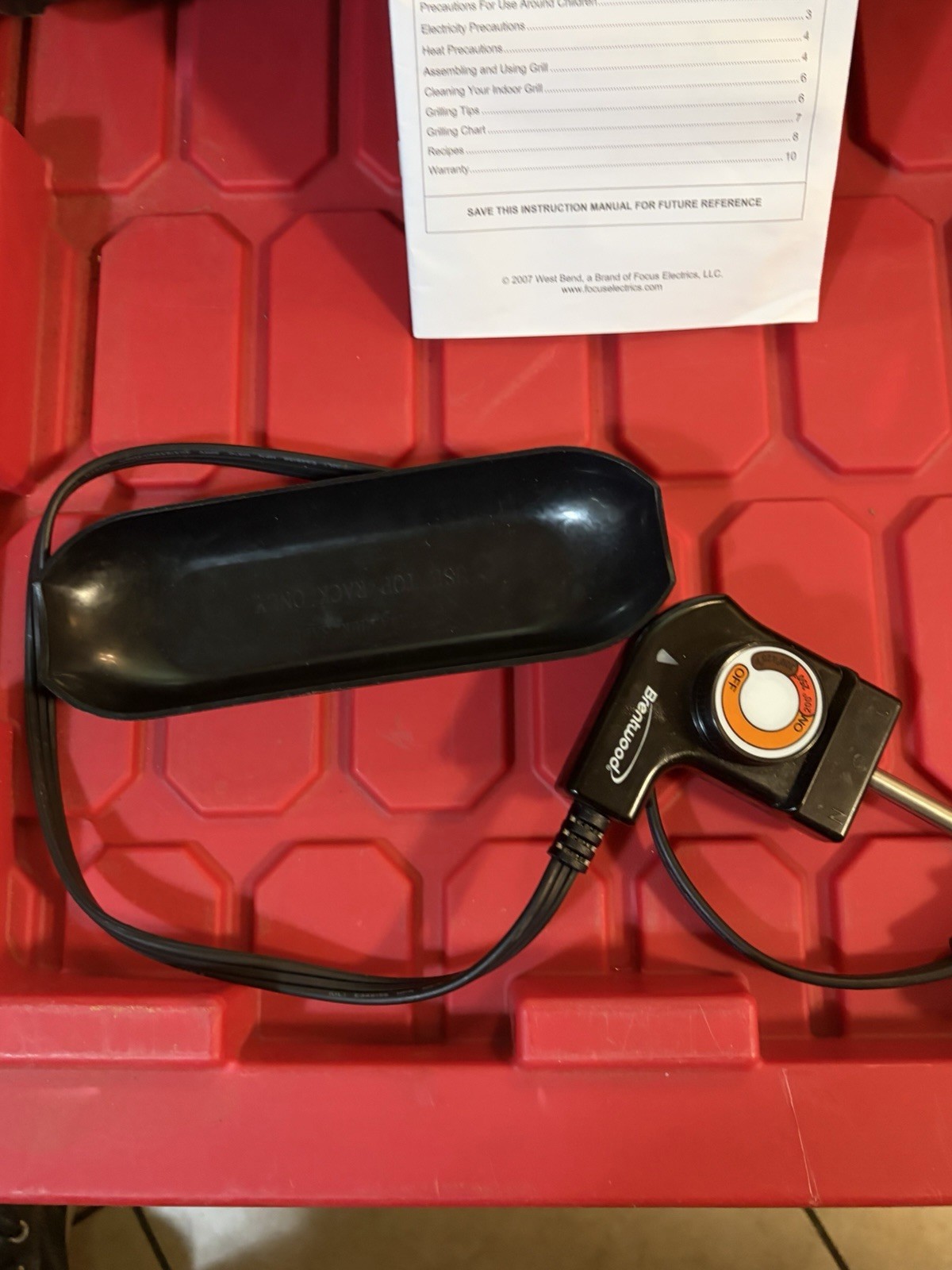 West Bend Chris Freytag Health Heart Smart Indoor Grill Black 1500 Watt 6111