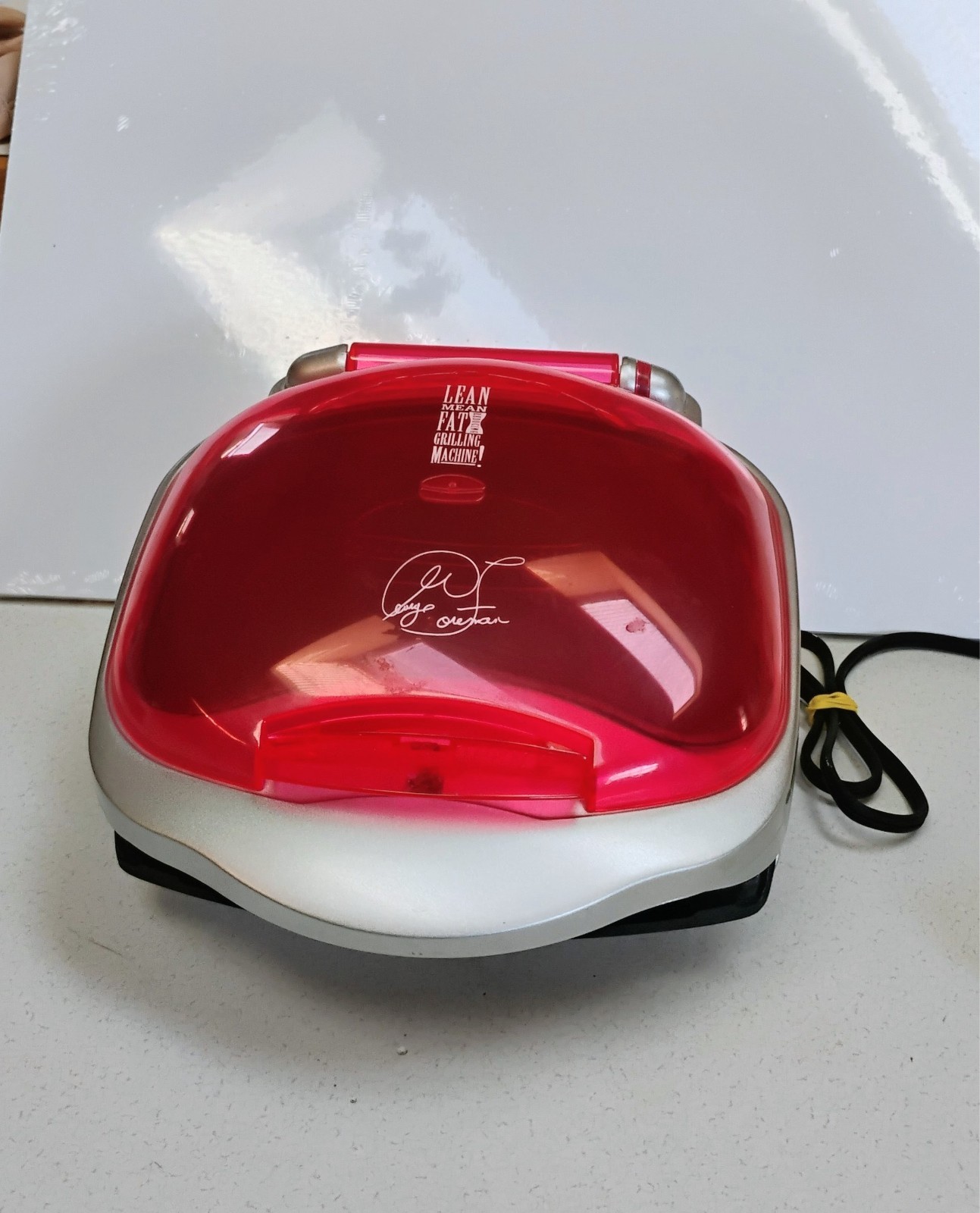 george foreman grill 4 serving black and red