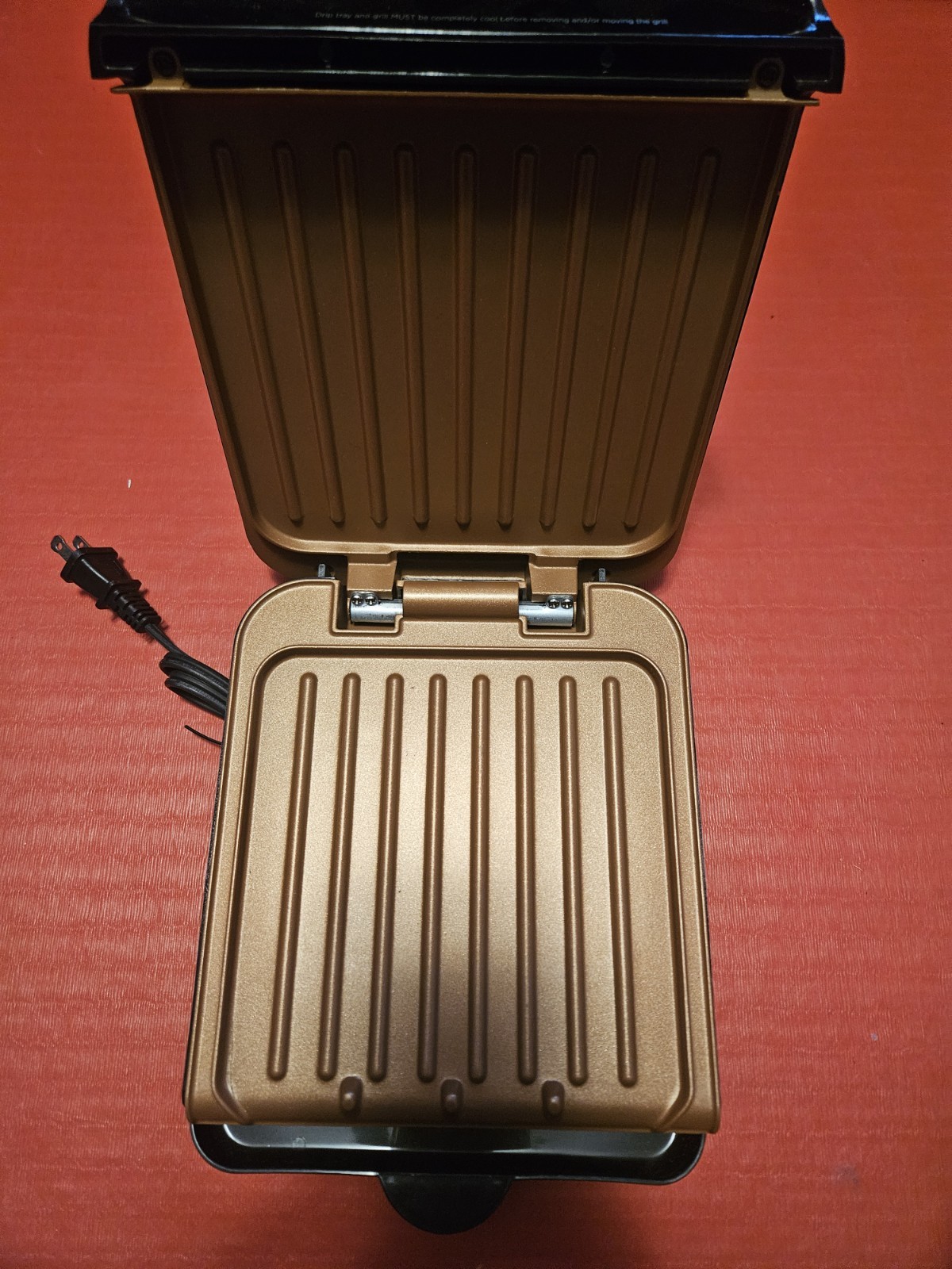 George Foreman Indoor Electric Grill w/ Drip Tray | Model GRS040BC | Works Great