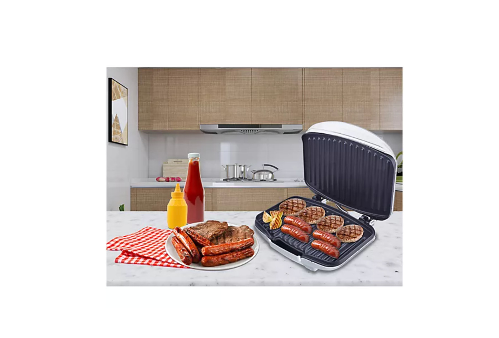 Courant Grill Champ 4-Servings Contact Grill and Panini Press