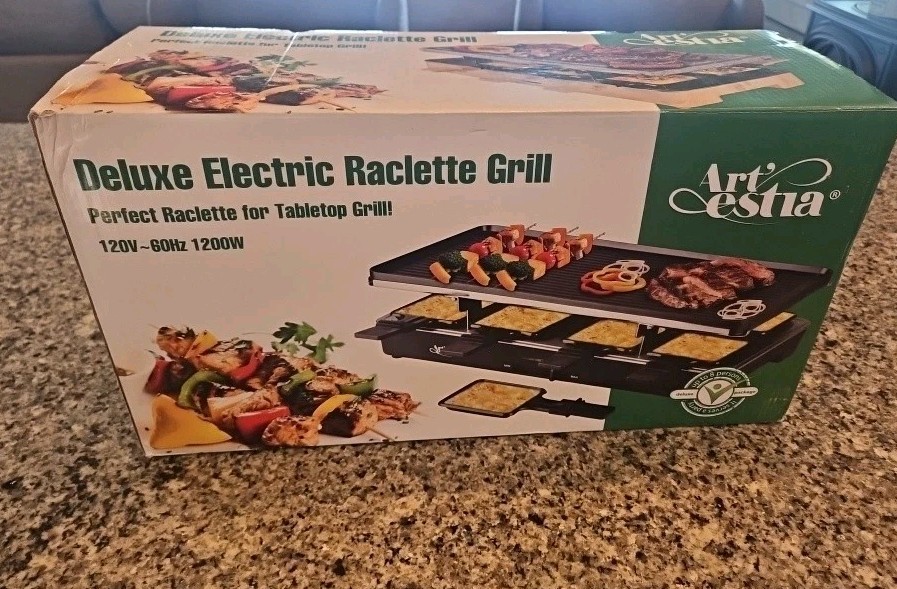 Artestia 1200W Deluxe Electric Raclette Grill Artestia Tabletop