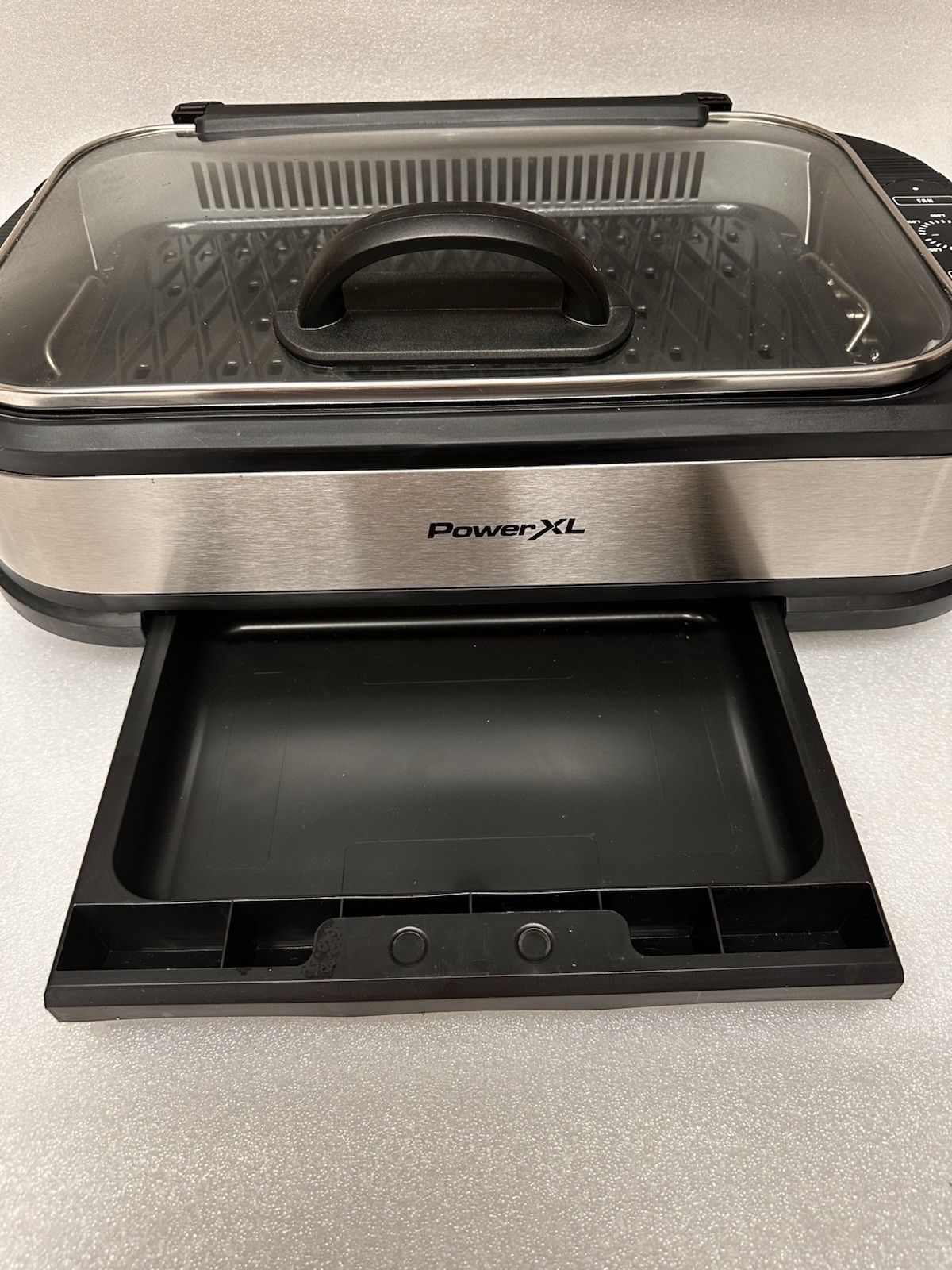 Power XL Smokeless Electric Indoor Grill/Griddle PG-1500FDR Cerami-Tech Nonstick
