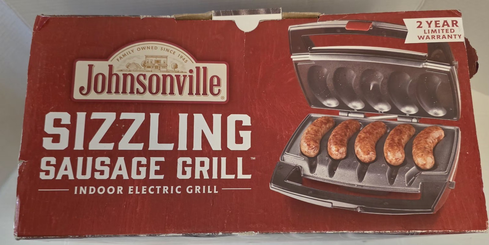 Johnsonville Sizzling Sausage Grill BTG-0498 NEW 2017