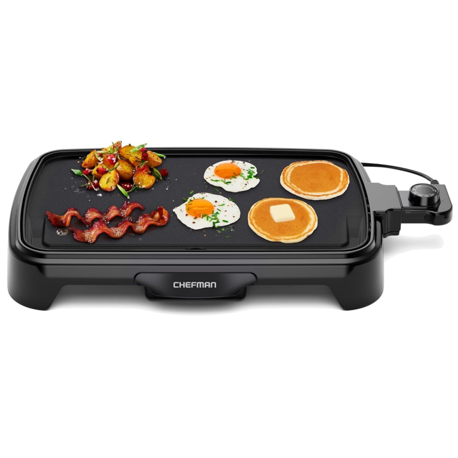 Electric Griddle with Removable Temperature Control, Immersible Flat Top Gril…