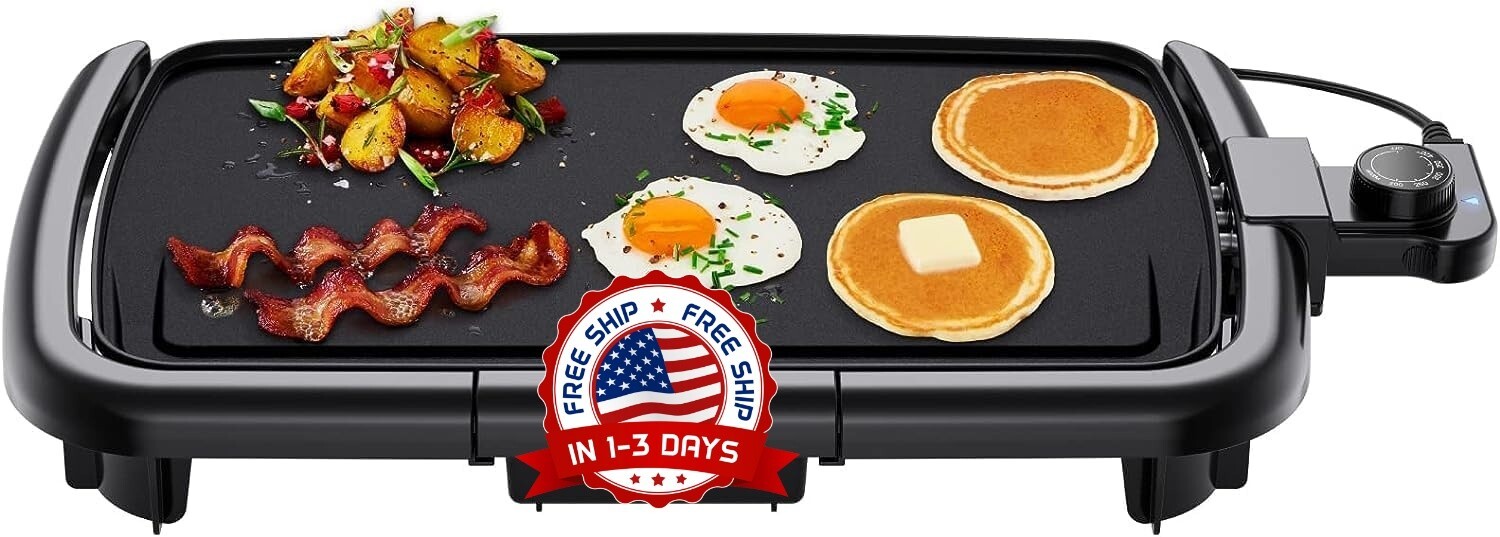 Comal Electrico Plancha Portatil Electric Asador Planchas Electricos 10 x 16 In