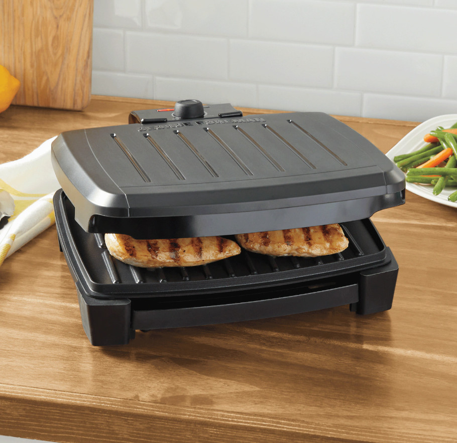 GEORGE FOREMAN Contact Submersible Grill, 200—400° F, 5-Serving Grill