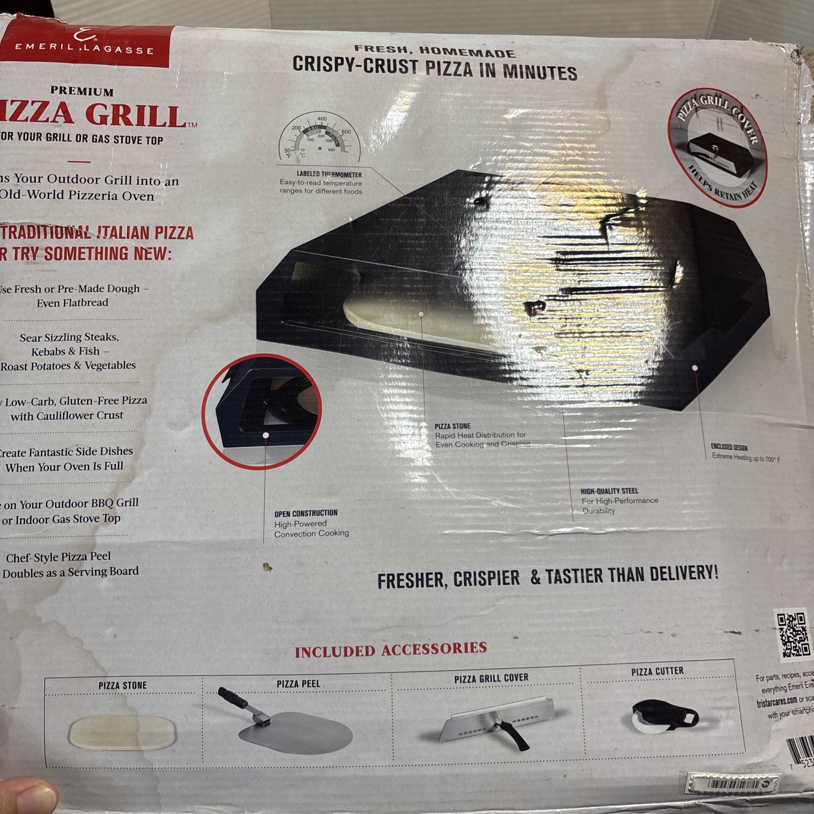 Emeril Lagasse Premium Pizza Oven Grill Open Box