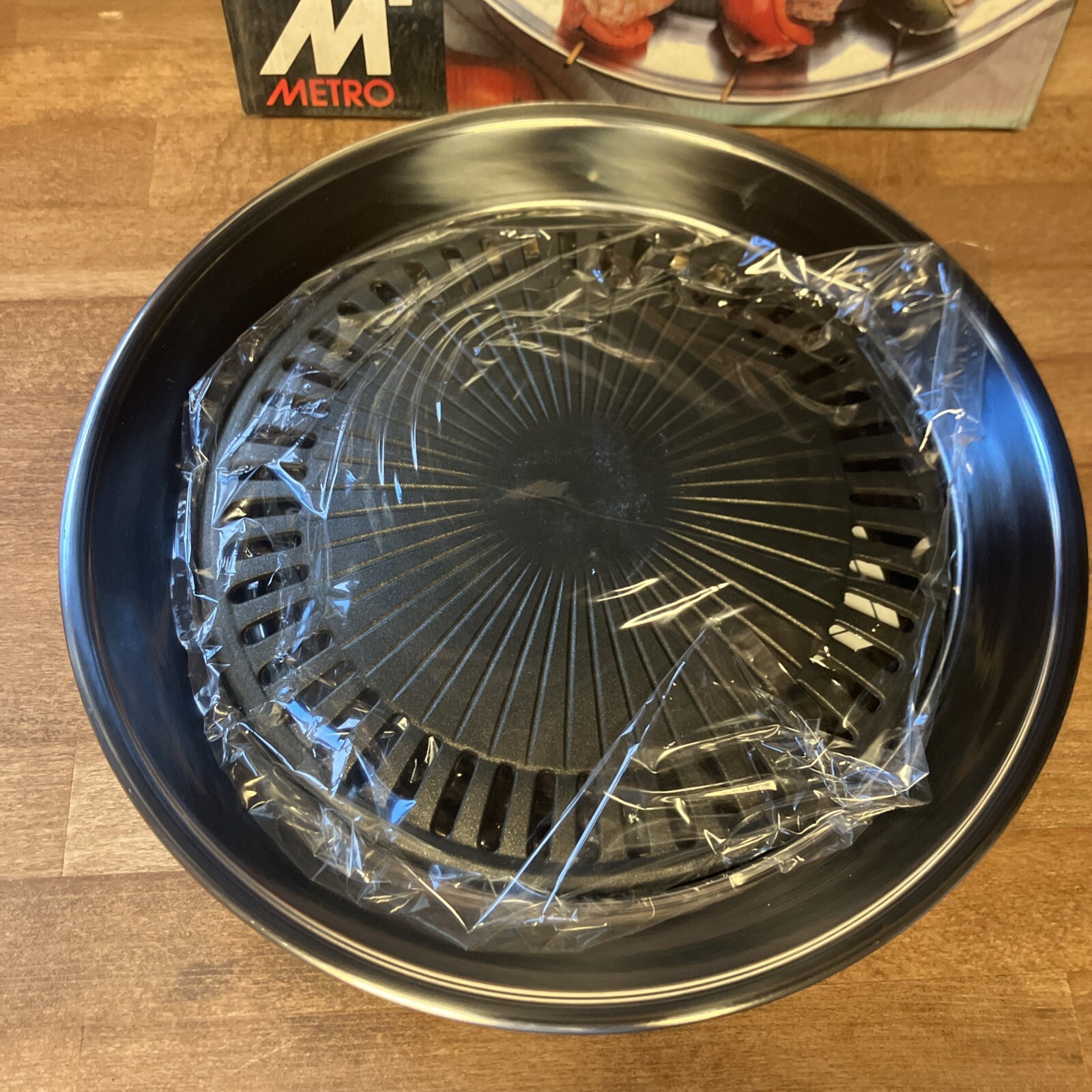 Vintage METRO Smokeless Indoor Stove Top Grill Kitchen Stovetop Indoor Grill Pan